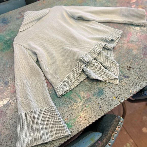 Sky Blue Cardigan Sweater - Picture 7 of 12